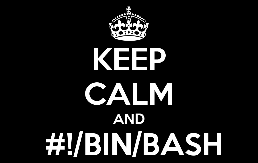 keep calm and bin bash